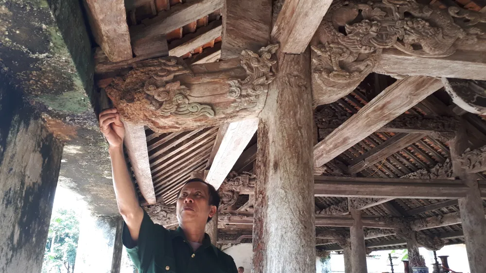 Di tích đình Hội Thống và đình làng Trường Lưu ở Hà Tĩnh hư hỏng nặng ảnh 7