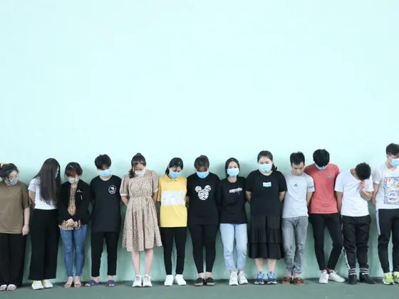 Các đối tượng trong đường dây bị bắt giữ, triệu tập trước đó. Ảnh: Công an Hà Tĩnh cung cấp 