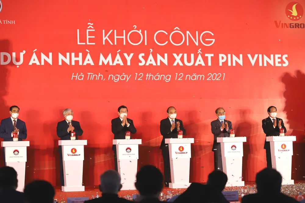 Khởi công dự án Nhà máy sản xuất Pin VinES tại Khu kinh tế Vũng Áng ảnh 1