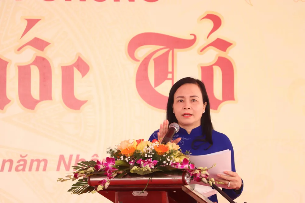 Hà Tĩnh: Sôi nổi hội thi gói bánh chưng dâng Quốc Tổ Hùng Vương ảnh 1