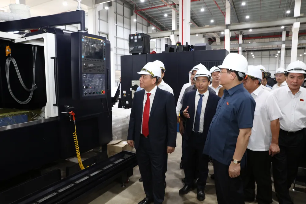 Chủ tịch Quốc hội Vương Đình Huệ kiểm tra sản xuất tại Khu kinh tế Vũng Áng ảnh 4