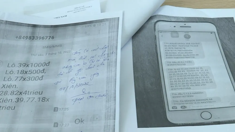 Hà Tĩnh: Triệt phá đường dây lô đề giao dịch gần 500 triệu đồng/ ngày ảnh 6