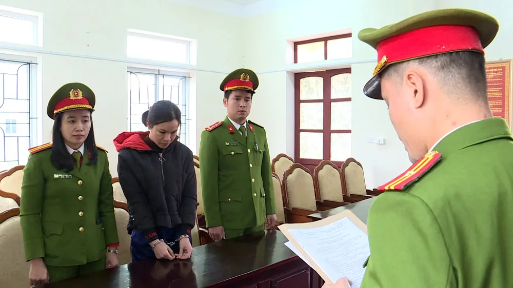 Cơ quan công an ra quyết định khởi tố bị can, bắt tạm giam Lại Thị Mận