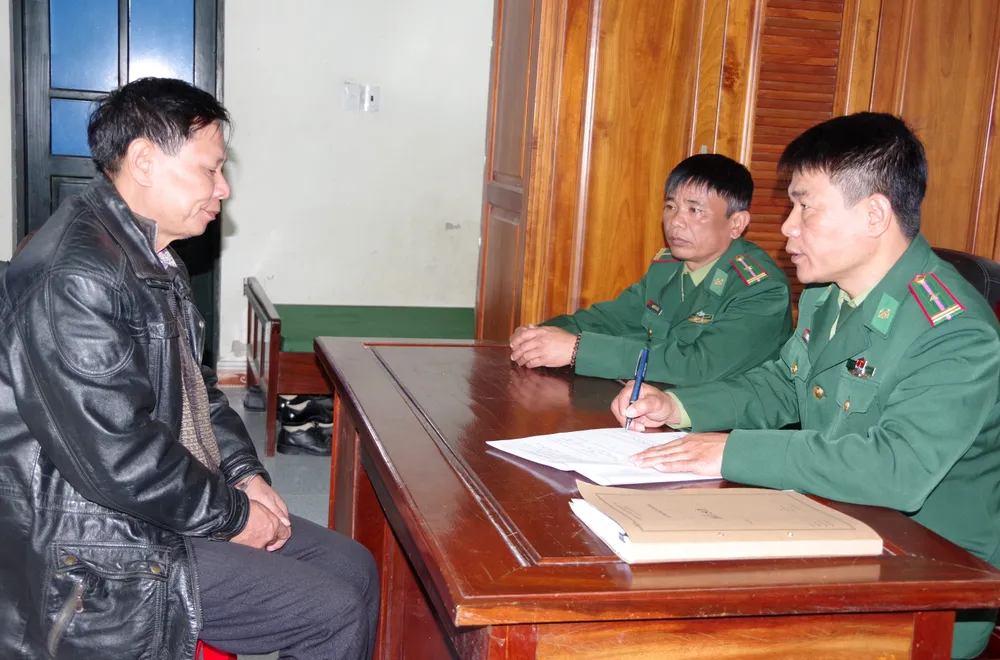 Đối tượng Hoàng Văn Quang tại cơ quan điều tra