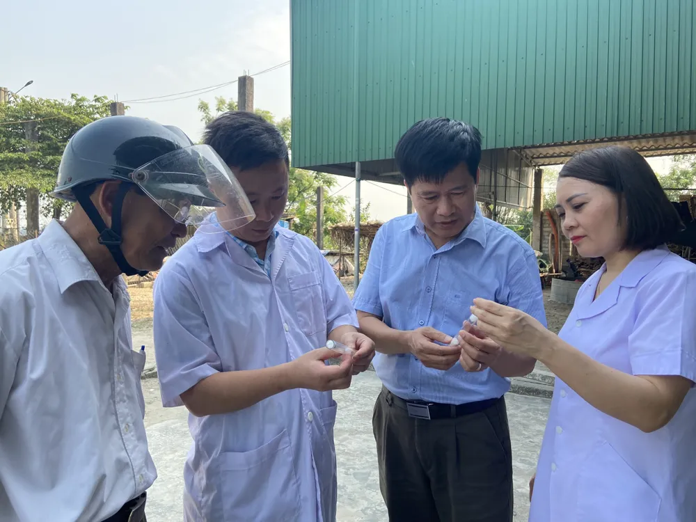 Cán bộ CDC Hà Tĩnh đang tiến hành nghiên cứu để sớm xác định loại côn trùng gây bệnh Cán bộ CDC Hà Tĩnh đang tiến hành nghiên cứu để sớm xác định loại côn trùng gây bệnh