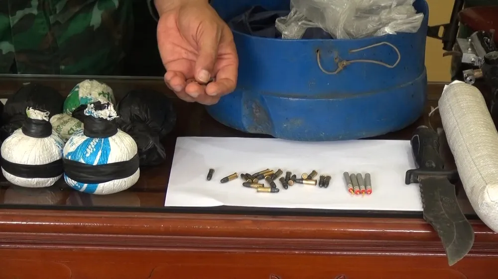 Các tang vật thu giữ