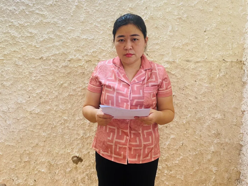 Đối tượng Trương Thị Lưu. Ảnh: Công an Hà Tĩnh cung cấp