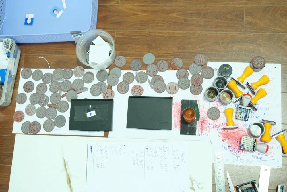 Các tang vật thu giữ