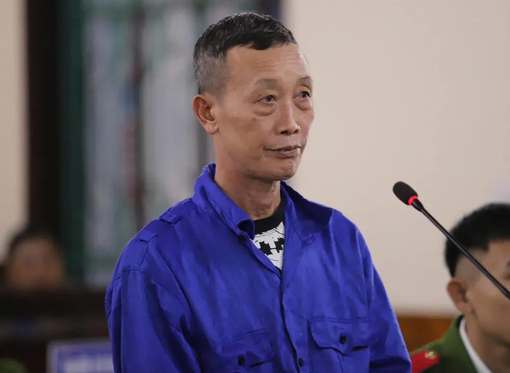 Bị cáo Mai Văn Hà tại phiên tòa xét xử 