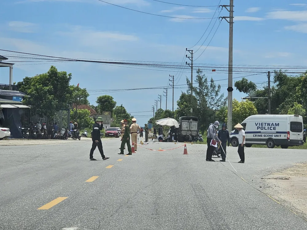 Hiện trường vụ tai nạn giao thông 