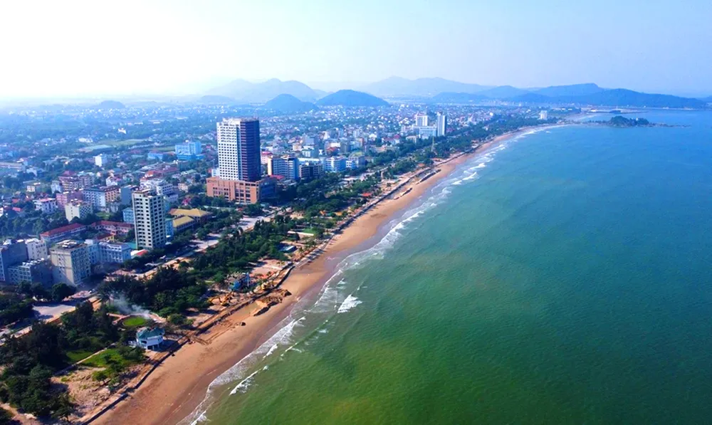 Một góc đô thị du lịch biển Cửa Lò, tỉnh Nghệ An 