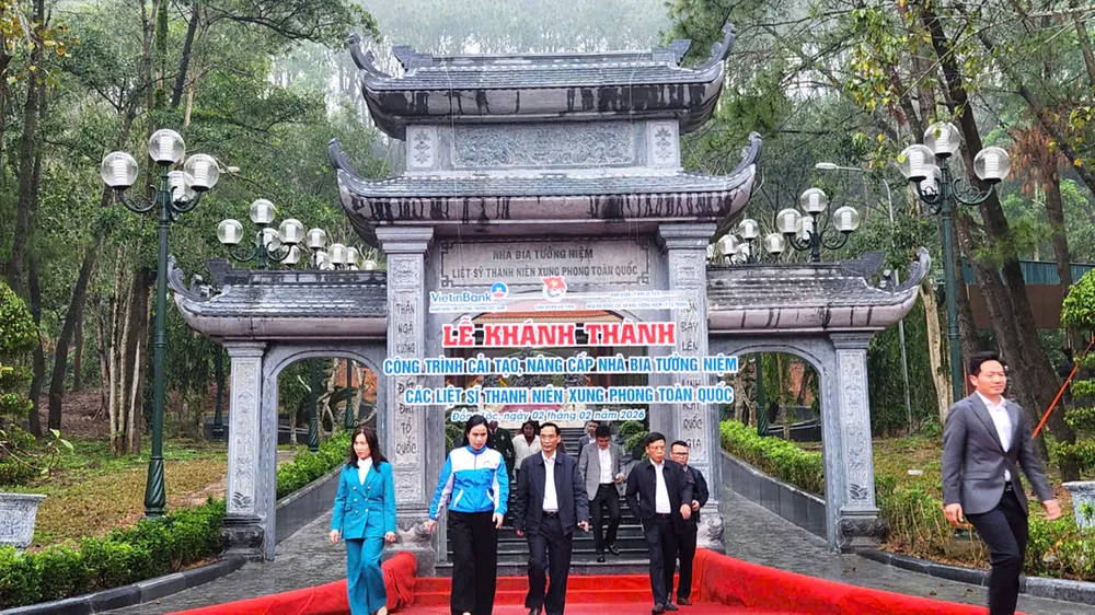 Khánh thành công trình cải tạo, nâng cấp Nhà bia tưởng niệm liệt sĩ Thanh niên xung phong toàn quốc