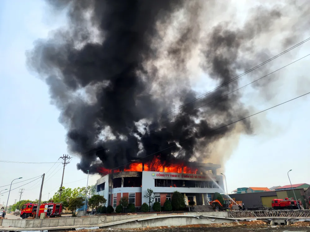 Hiện trường vụ cháy 