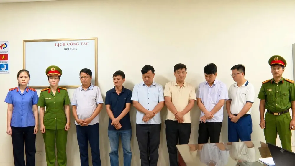 Công an tỉnh Thanh Hóa khởi tố vụ án, khởi tố bị can. Ảnh: CÔNG AN THANH HÓA