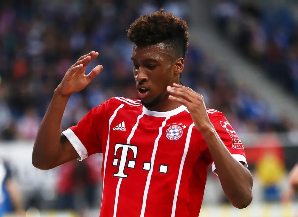 Cầu thủ chạy cánh Kingsley Coman. Getty Images
