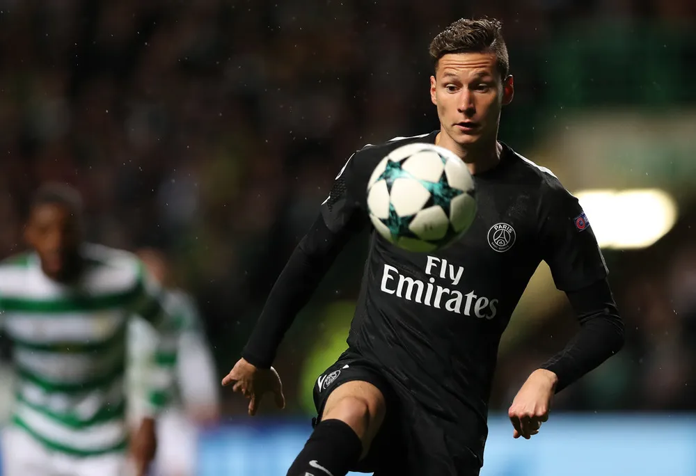 Julian Draxler đã ra sân ở Champions League khiến cho việc chuyển nhượng của anh thêm khó khăn. Ảnh: Getty Images