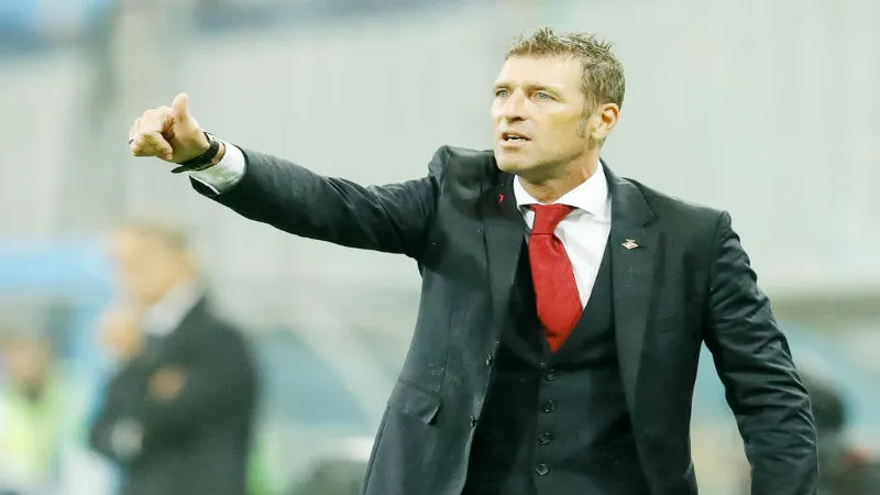 HLV Massimo Carrera của Spartak Moscow. Ảnh: Getty Images