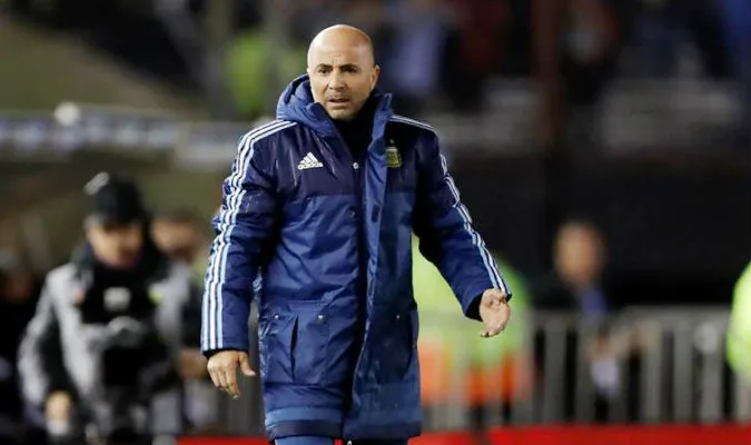 HLV Jorge Sampaoli thật sự lạc quan như những phát biểu? Ảnh: EFE