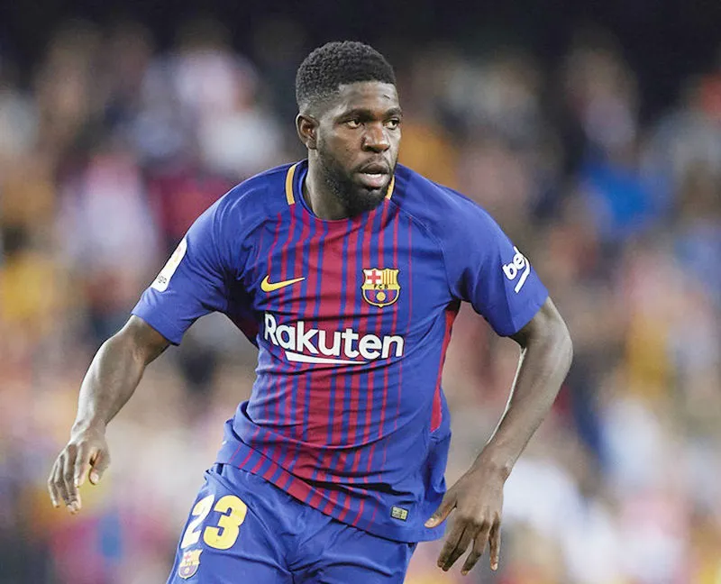 Umtiti dính chấn thương. Ảnh: Getty Images 