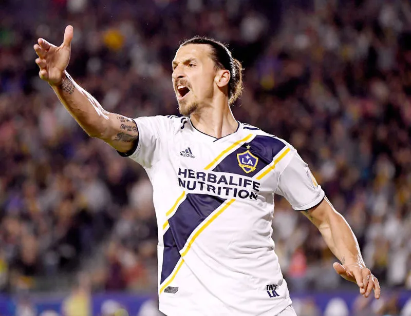 Zlatan Ibrahimovic đang bận thi đấu cho Los Angeles Galaxy trong dịp World Cup này. Ảnh: Getty Images 
