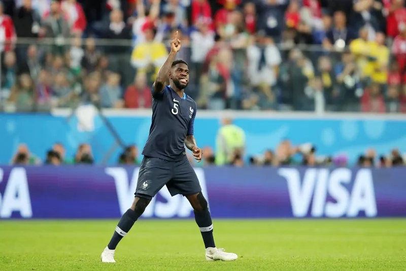 Umtiti góp công lớn đưa Pháp vào chung kết. Ảnh: Getty Images