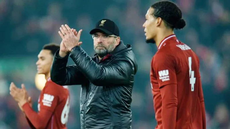 HLV Jurgen Klopp đã có một ngày hoàn hảo với nhiều cột mốc được thiết lập. Ảnh: Getty Images 