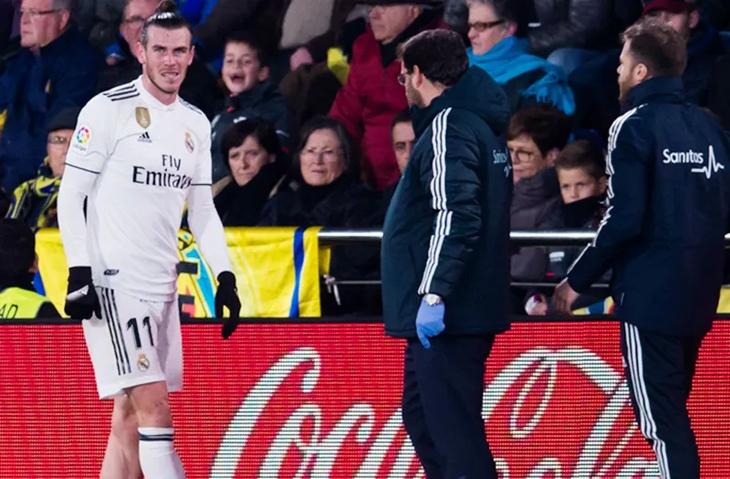 Chấn thương của Gareth Bale và kết quả hòa là một dự báo chẳng tốt đẹp đối với Real trong năm mới. Ảnh: Getty Images 