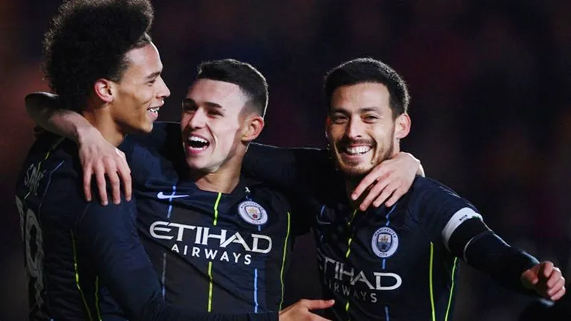 Phil Foden (giữa) tỏa sáng cũng cho thấy chiều sâu tuyệt vời của đội hình Man.City. Ảnh: Getty Images