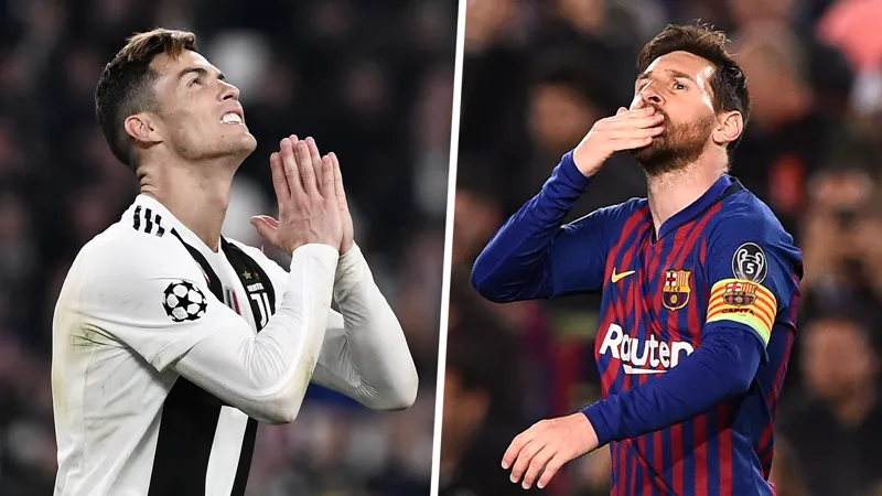 Cristiano Ronaldo và Lionel Messi đã khác nhau về giải đấu. Ảnh: Goal.com 