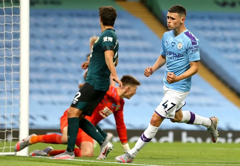 Tiền vệ trẻ Phil Foden truyền cảm hứng giúp Man.City thắng vang dội. Ảnh: Getty Images