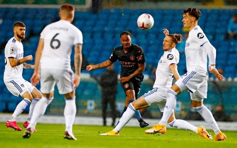 Man.City đã vấp phải sự kiên cường và bản lĩnh của tân binh Leeds United. Ảnh: Getty Images