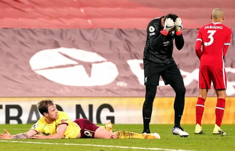 Burnley gây chấn động khi giật sập “pháo đài” Anfield ảnh 1