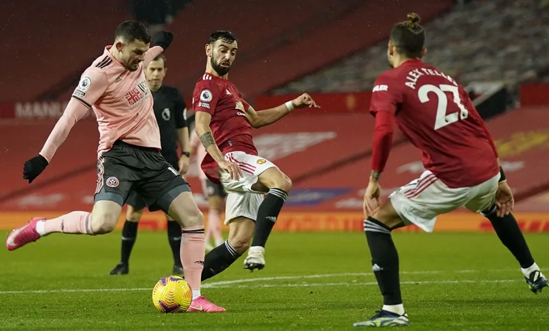 Man.United gục ngã ở vào thời điểm tưởng chừng không thể xảy ra. Ảnh: Getty Images 