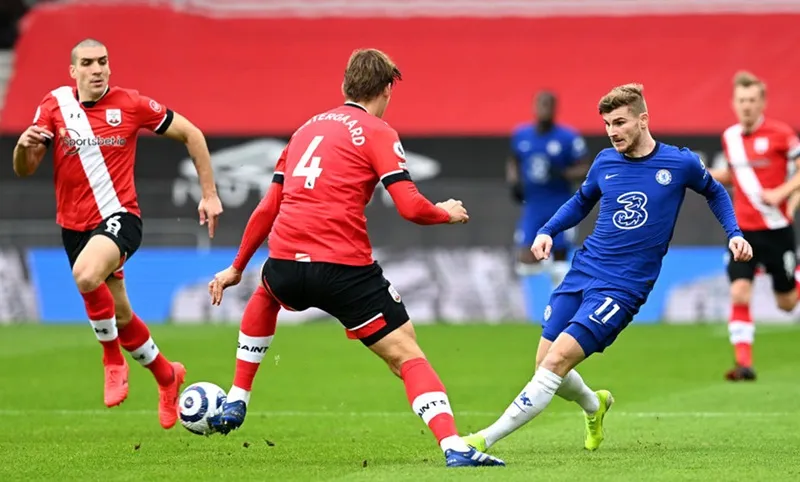 Chelsea bất lực chia điểm ở Southampton. Ảnh: Getty Images