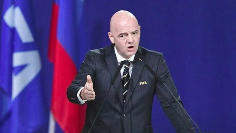 Chủ tịch FIFA Gianni Infantino. 