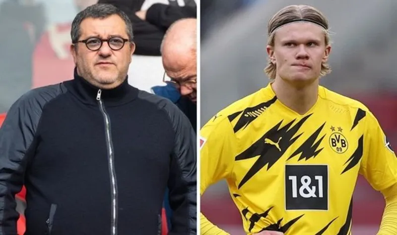 Erling Haaland đang là “mỏ vàng” của “siêu cò” Mino Raiola.