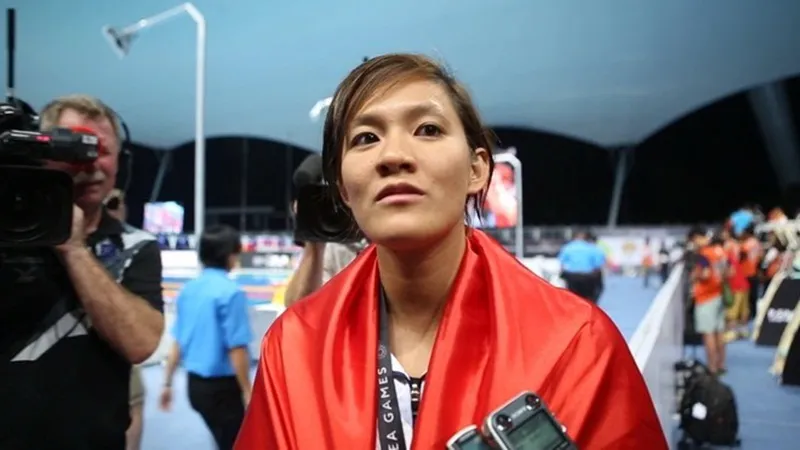 Người Bình Phước ở giải bơi vô địch thế giới ảnh 1