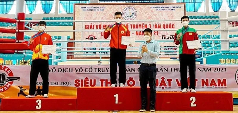 Bình Định nhất toàn đoàn giải võ cổ truyền vô địch toàn quốc 2021 ảnh 1