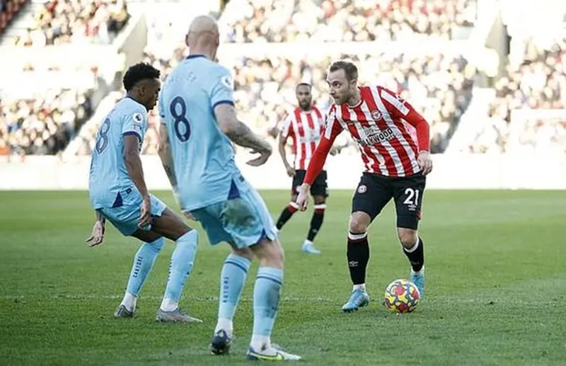 Christian Eriksen chơi trận bóng đỉnh cao lần đầu tiên sau 259 ngày. Ảnh: Getty Images