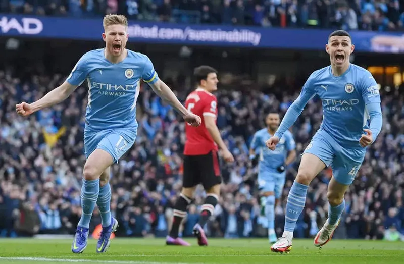 Kevin De Bruyne dẫn đường Man.City đến một chiến thắng hoàn toàn thuyết phục. Ảnh: Getty Images