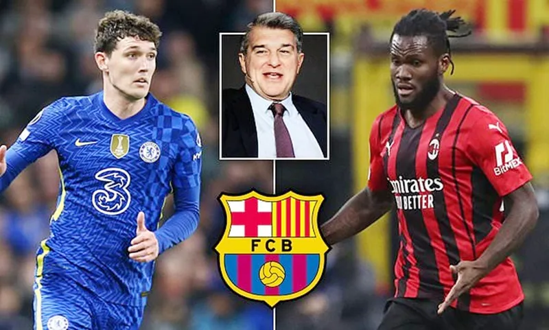 Barcelona rất nhanh chào đón 2 tân binh Franck Kessie và Andreas Christensen (trái).