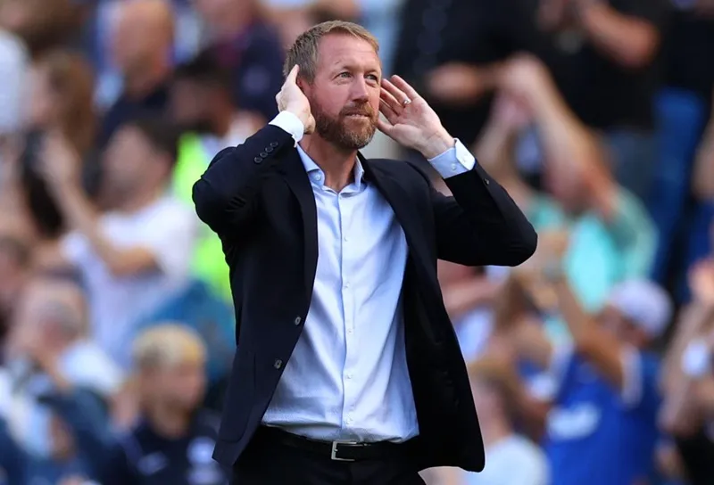 Graham Potter không bị phán xét về kết quả của Chelsea mùa này. Ảnh: Getty Images