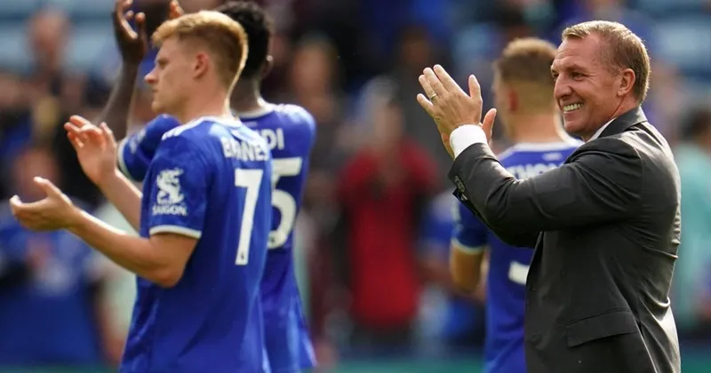 HLV Brendan Rodgers và các học trò bắt đầu xoay chuyển mùa giải. Ảnh: Getty Images