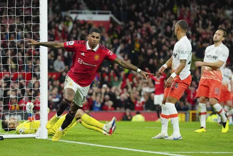 Bàn thắng thứ 100 của Marcus Rashford cho Man.United đã mang về chiến thắng. Ảnh: Getty Images 