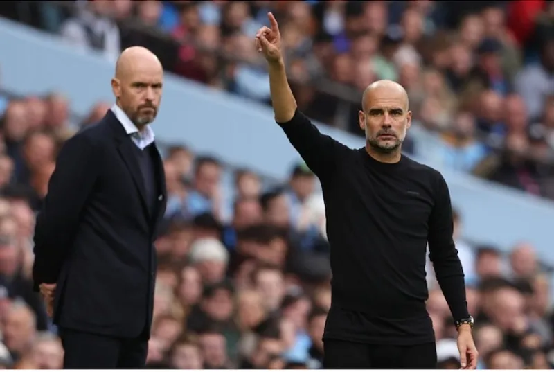 HLV Pep Guardiola đã khiến Erik ten Hag choáng váng ở lần đối đầu đầu tiên tại Anh.