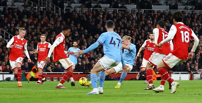 Erling Haaland ghi bàn thắng thứ 26 tại Premier League để ấn định chiến thắng. Erling Haaland ghi bàn thắng thứ 26 tại Premier League để ấn định chiến thắng.