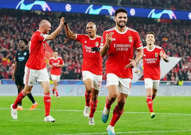 Benfica tiếp tục sức mạnh vượt trội khi ghi chiến thắng dễ dàng 5-1 trước Club Brugge.