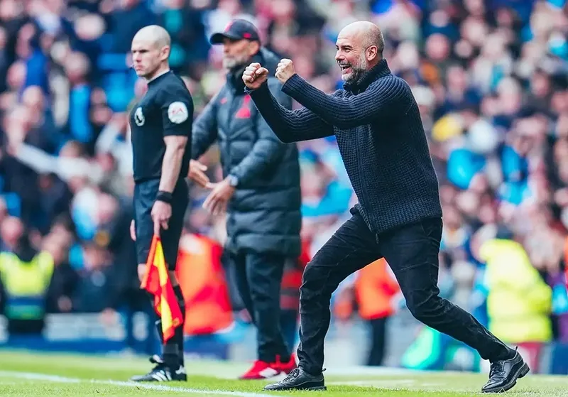 HLV Pep Guardiola đánh giá về màn trình diễn này là hoản hảo.