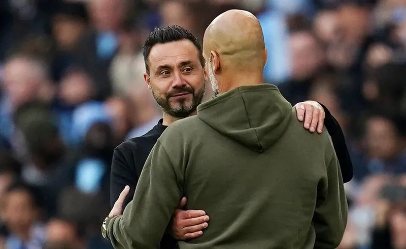 HLV Roberto Dde Zerbi chia sẻ ông được nhà cầm quân đại tài Pep Guardiola truyền cảm hứng.