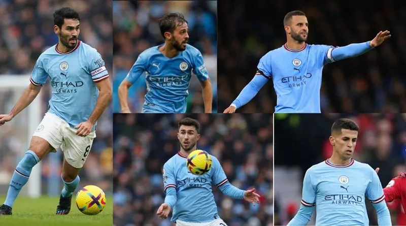 Gundogan, Silva, Walker, Laporte và Cancelo đều có khả năng rời Man.City trong mùa hè này. Gundogan, Silva, Walker, Laporte và Cancelo đều có khả năng rời Man.City trong mùa hè này.